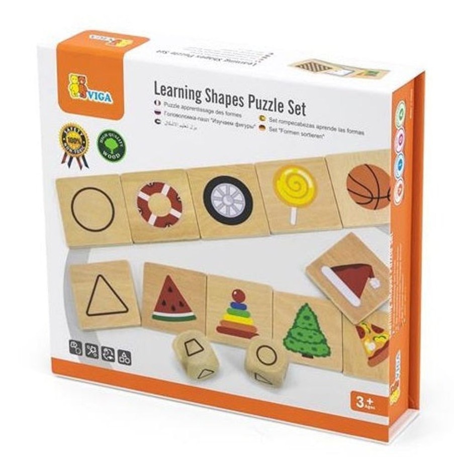 Puzzles & Musical Viga Toys | Viga Toys - Learning Shapes Puzzle