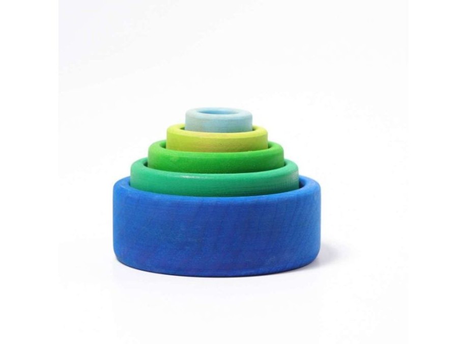 Type Of Play Grimm's | Grimm'S - Stacking Bowls - Ocean