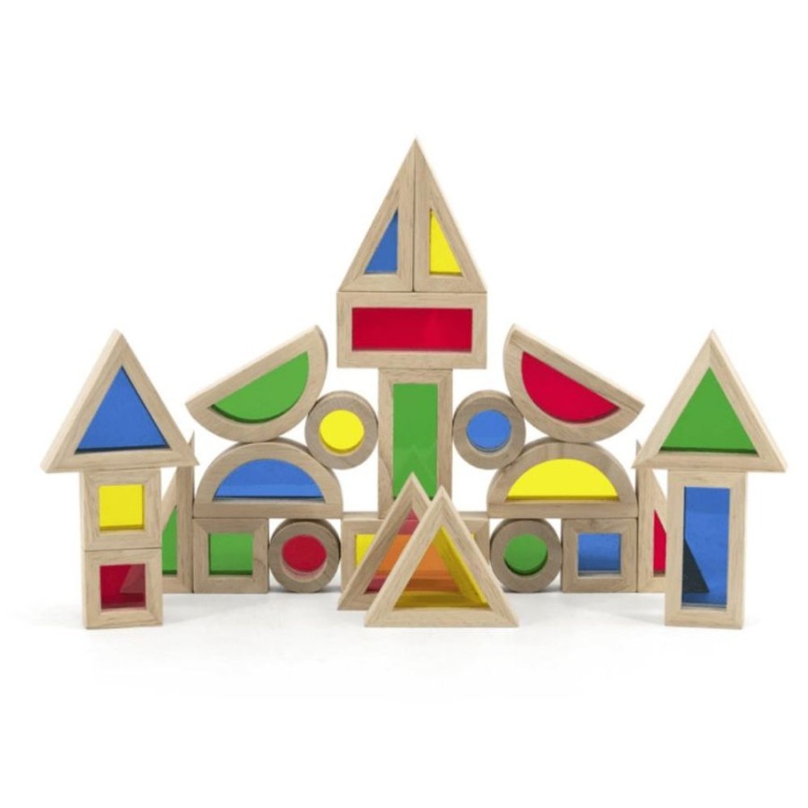 Type Of Play Viga Toys | Viga Toys - Wooden Rainbow Blocks