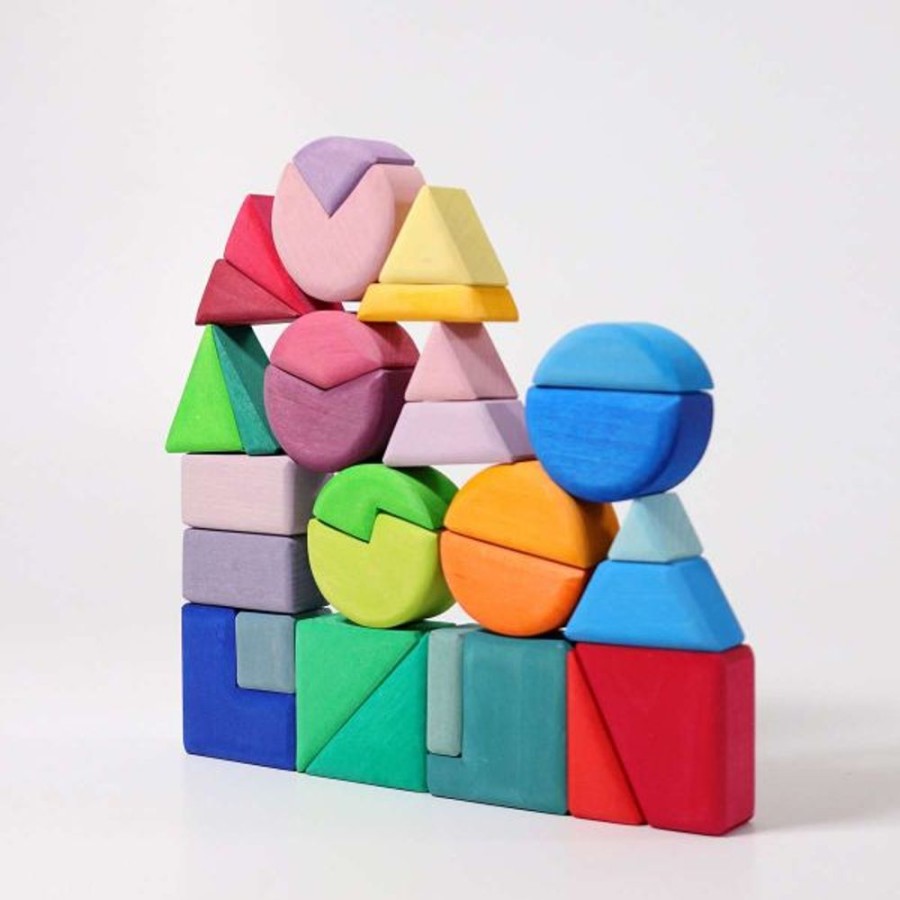 Puzzles & Musical Grimm's | Grimm'S - Triangle Square Circle Building Set