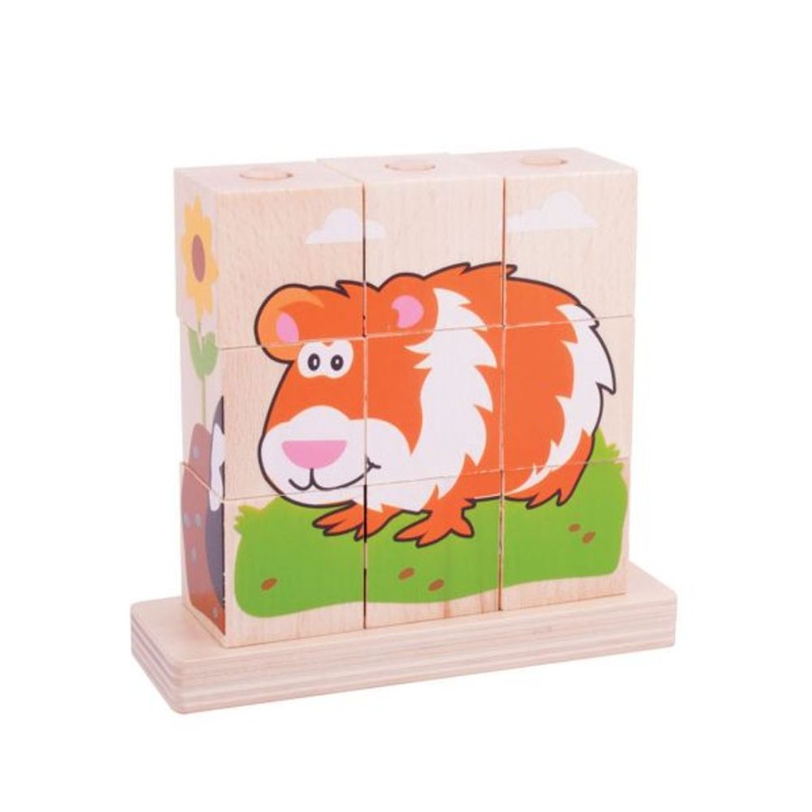 Puzzles & Musical Bigjigs Toys | Bigjigs - Wooden Stacking Puzzle