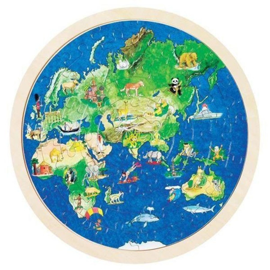 Puzzles & Musical GOKI | Goki - Globe Puzzle (57 Pc)