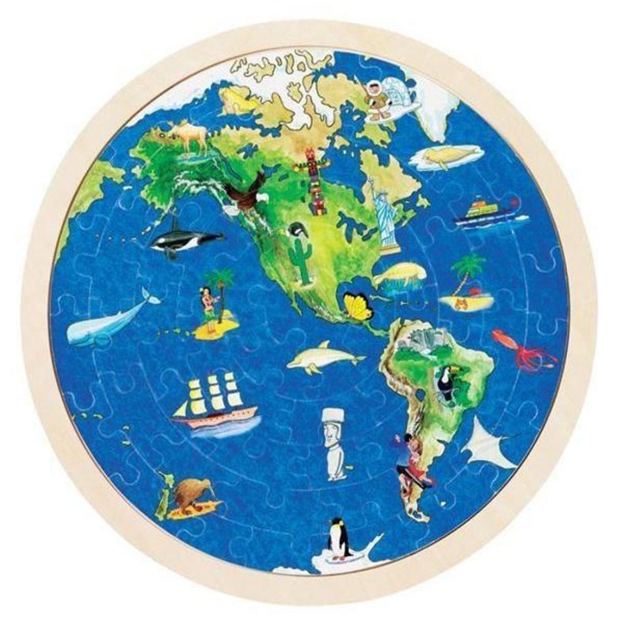 Puzzles & Musical GOKI | Goki - Globe Puzzle (57 Pc)