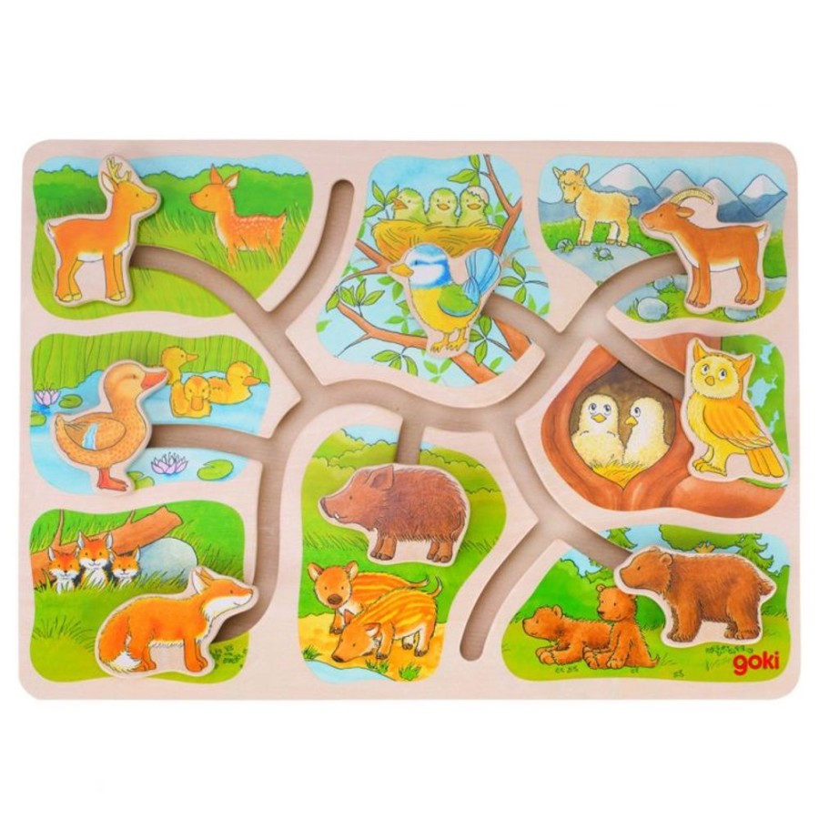 Puzzles & Musical GOKI | Goki - Sliding Puzzle - Who Belongs To Who