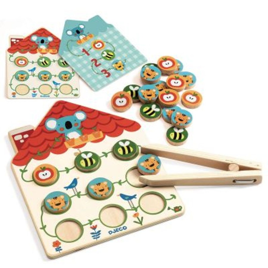 Type Of Play Djeco | Djeco - Pinstou Wooden Sequence Game