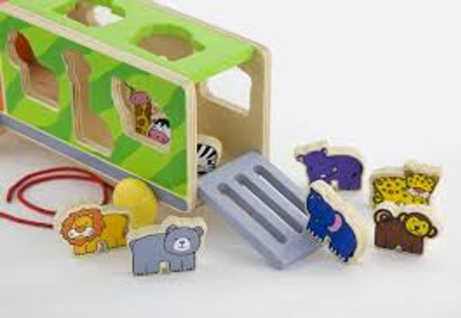 Puzzles & Musical Viga Toys | Viga Toys - Pull Along Animal Shape Sorter