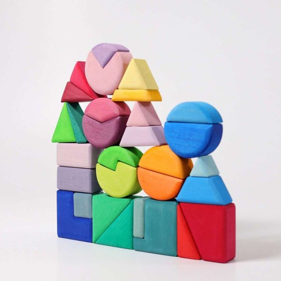 Type Of Play Grimm's | Grimm'S - Triangle Square Circle Building Set