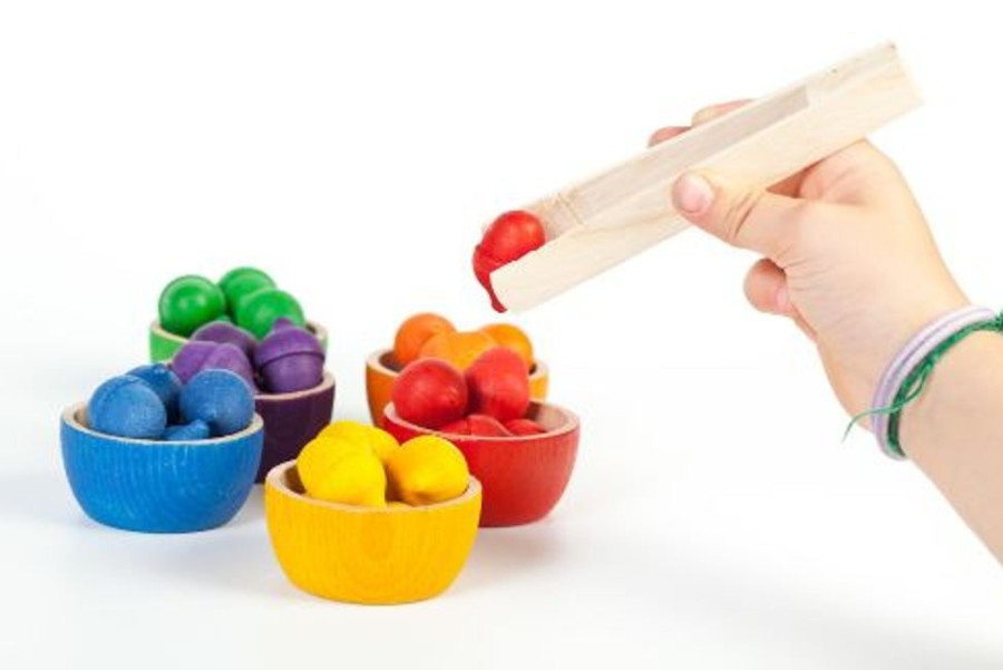 Type Of Play Grapat | Grapat Coloured Bowls And Acorns