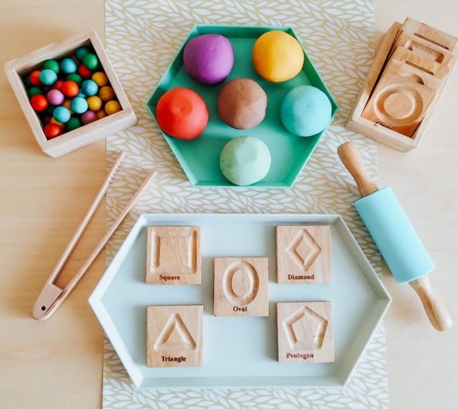 Type Of Play QToys | Qtoys - Wooden Geo Shapes Tracing Boards