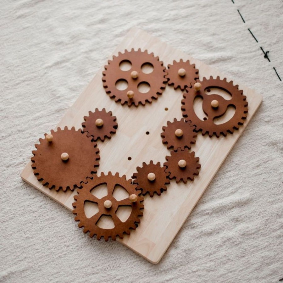 Puzzles & Musical Qtoys | Qtoys - Cogwheel Construction Board