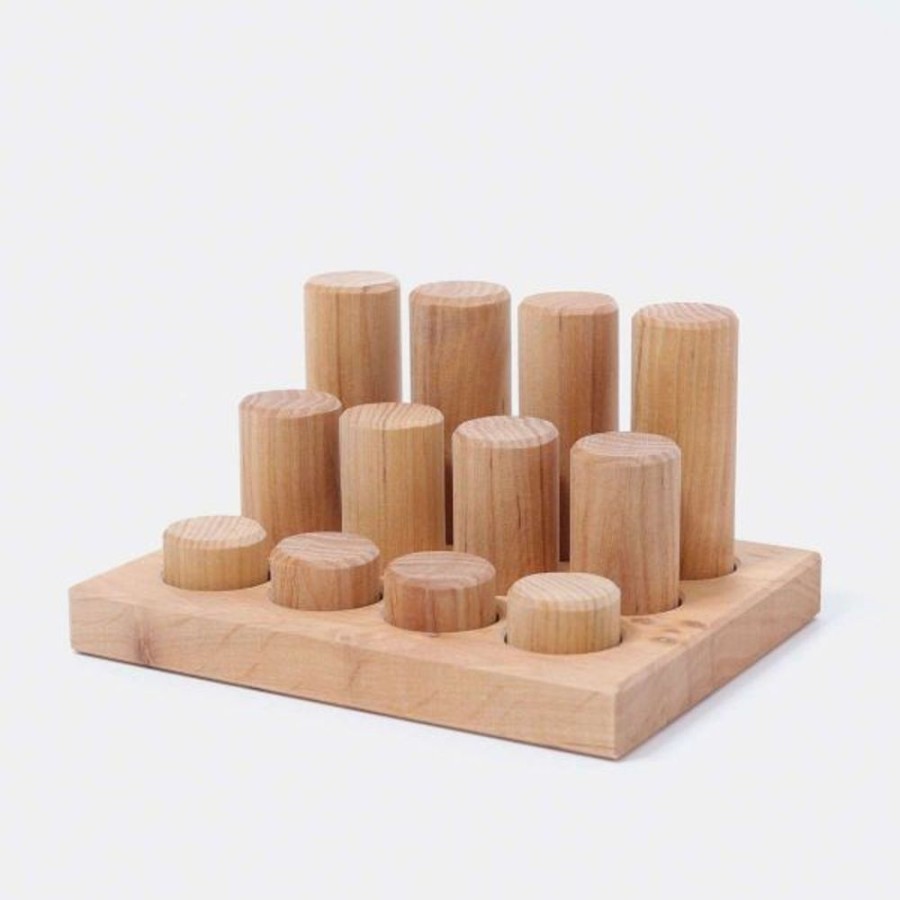 Type Of Play Grimm's | Grimm'S - Stacking Game Small Natural Rollers