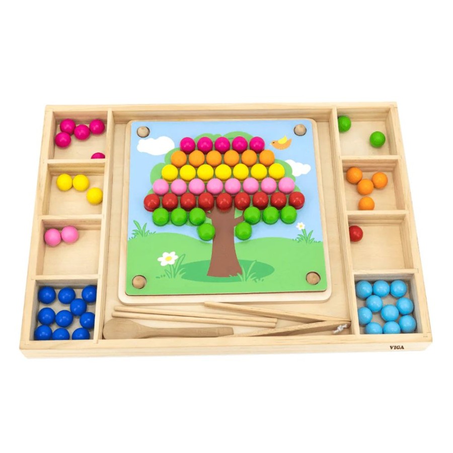 Type Of Play Viga Toys | Viga Toys - Catch & Match Fine Motor Skills Board