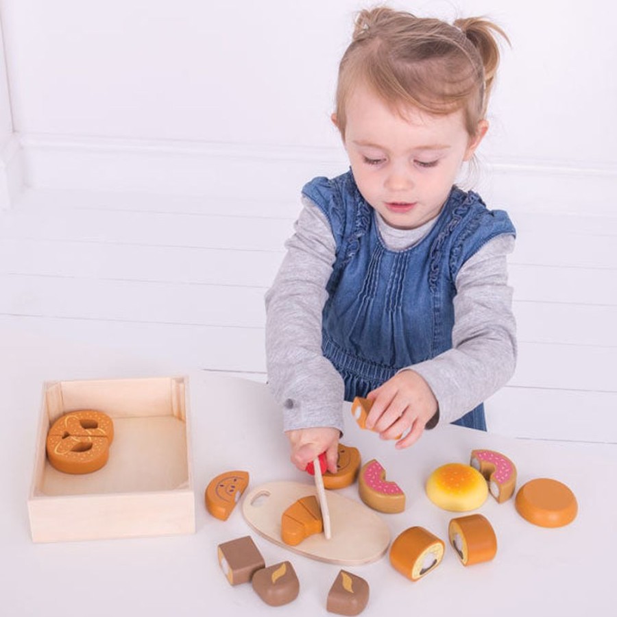 Type Of Play Bigjigs Toys | Bigjigs - Bread And Pastries Cutting Set