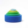 Type Of Play Grimm's | Grimm'S - Stacking Bowls - Ocean