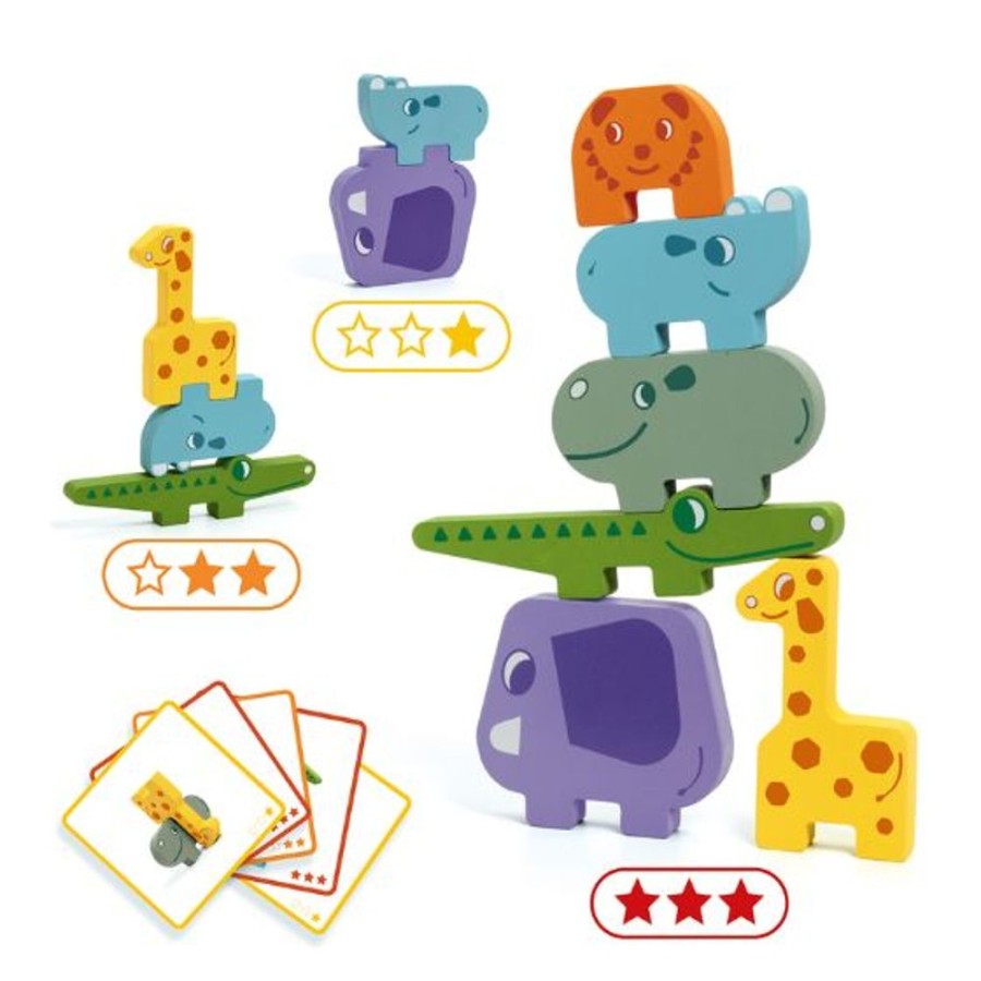 Puzzles & Musical Djeco | Djeco - Animal Stacking Game