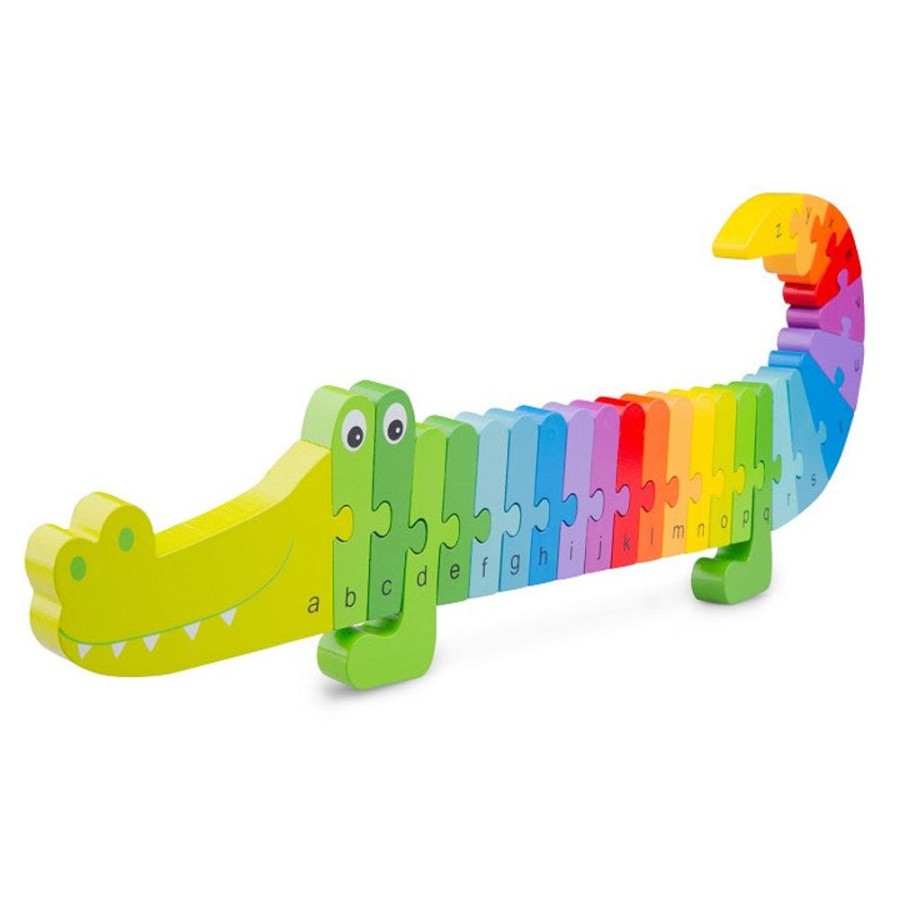 Type Of Play New Classic Toys | New Classic Toys - Alphabet Crocodile Puzzle