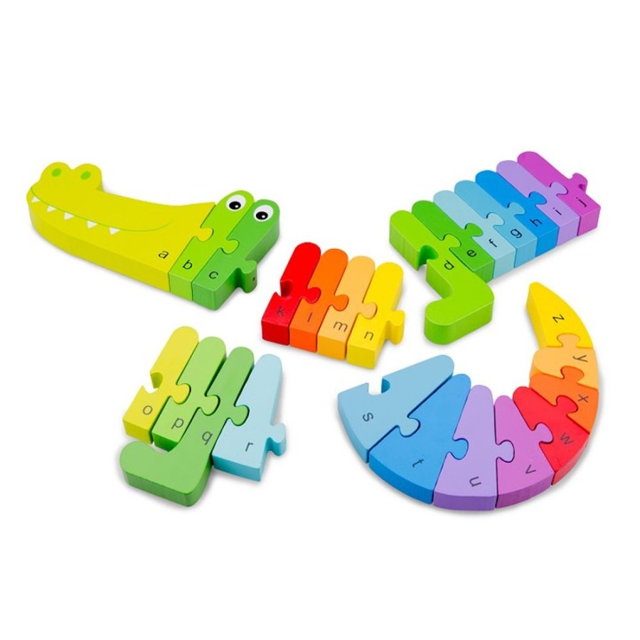 Type Of Play New Classic Toys | New Classic Toys - Alphabet Crocodile Puzzle