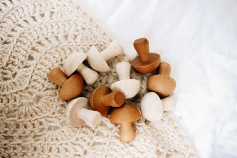 Type Of Play QToys | Qtoys - Wooden Mushrooms