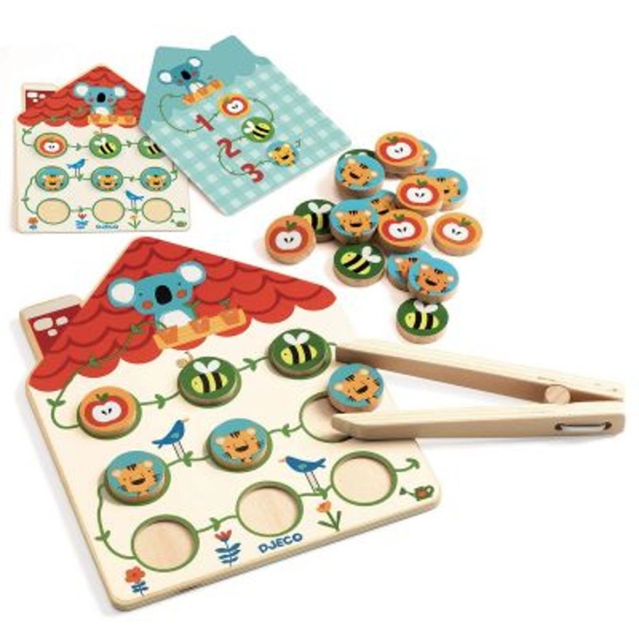 Puzzles & Musical Djeco | Djeco - Pinstou Wooden Sequence Game