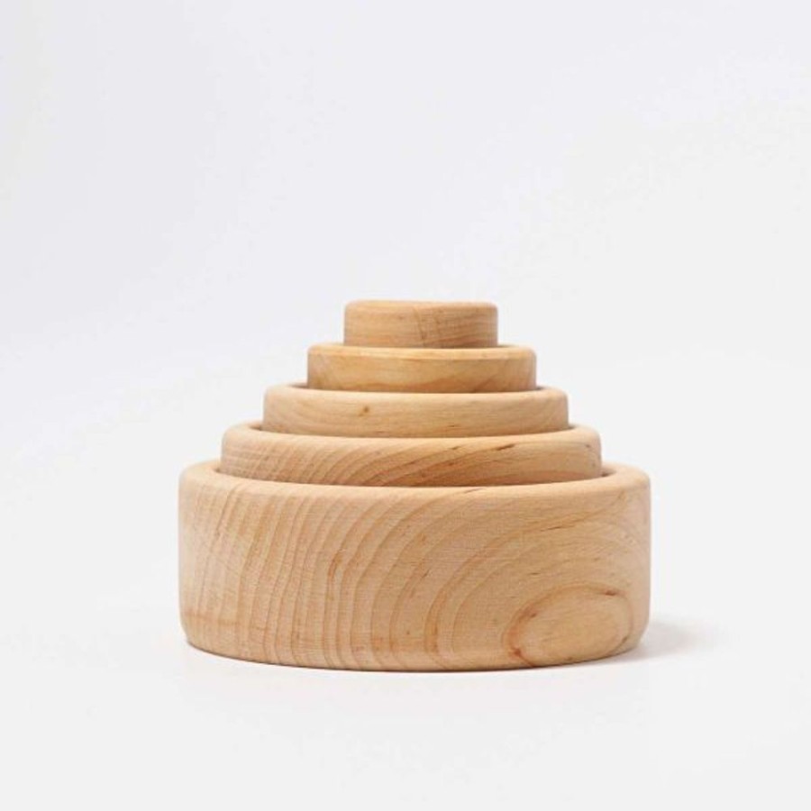 Type Of Play Grimm's | Grimm'S - Stacking Bowls Natural