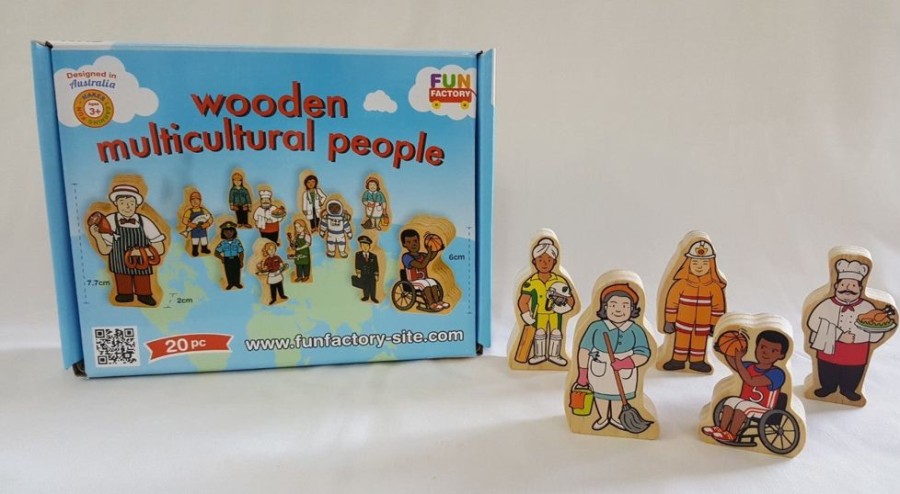 Type Of Play Fun Factory | Fun Factory - Multicultural People Set (20 Pieces)