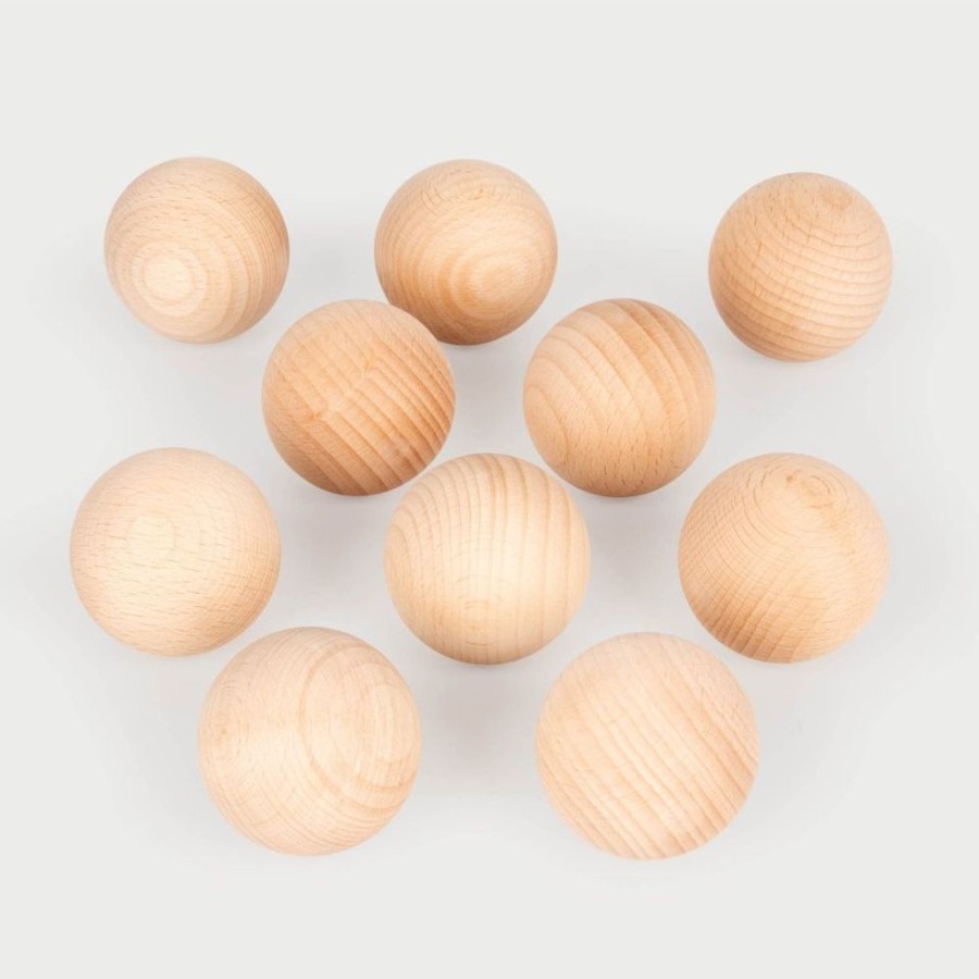 Type Of Play TickiT | Tickit - Wooden Ball Set 50 Mm