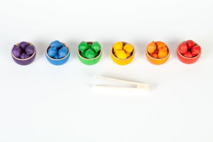 Type Of Play Grapat | Grapat Coloured Bowls And Acorns