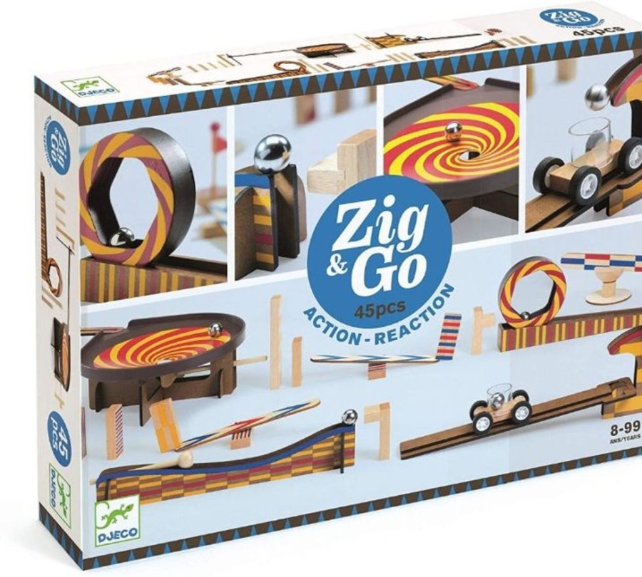 Type Of Play Djeco | Djeco - Zig & Go Set (45 Pieces)