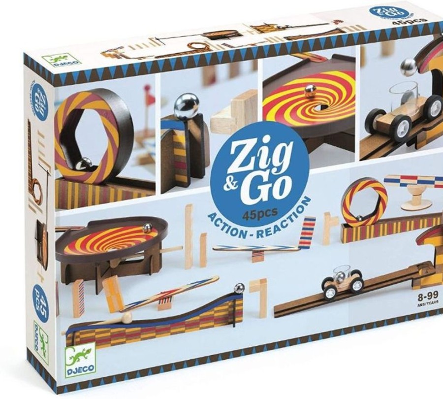 Type Of Play Djeco | Djeco - Zig & Go Set (45 Pieces)