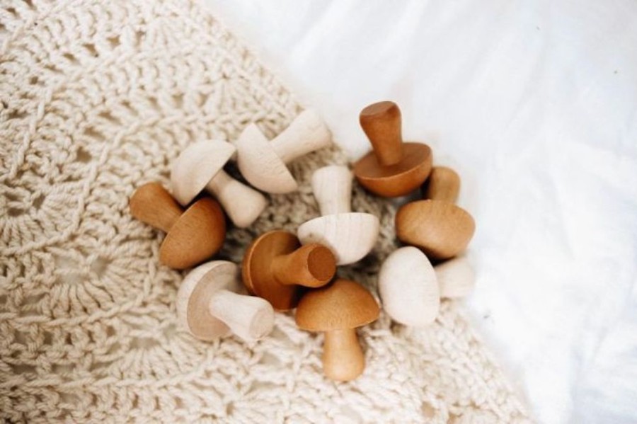 Type Of Play QToys | Qtoys - Wooden Mushrooms