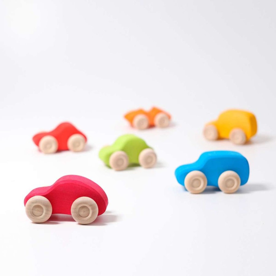 Type Of Play Grimm's | Grimm'S - Coloured Cars (Set Of 6)