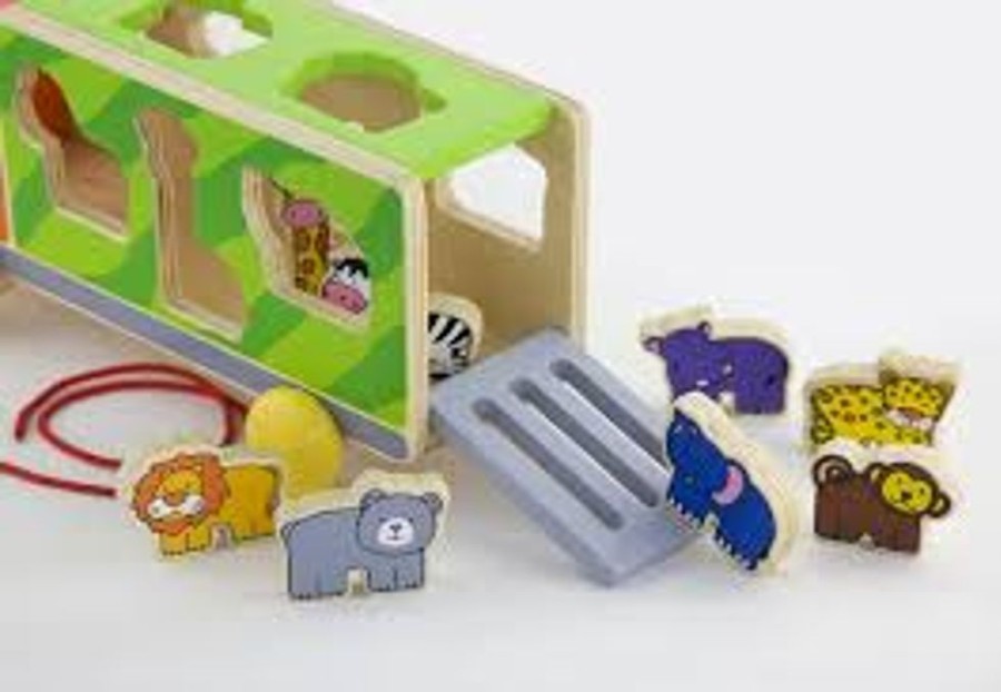 Type Of Play Viga Toys | Viga Toys - Pull Along Animal Shape Sorter