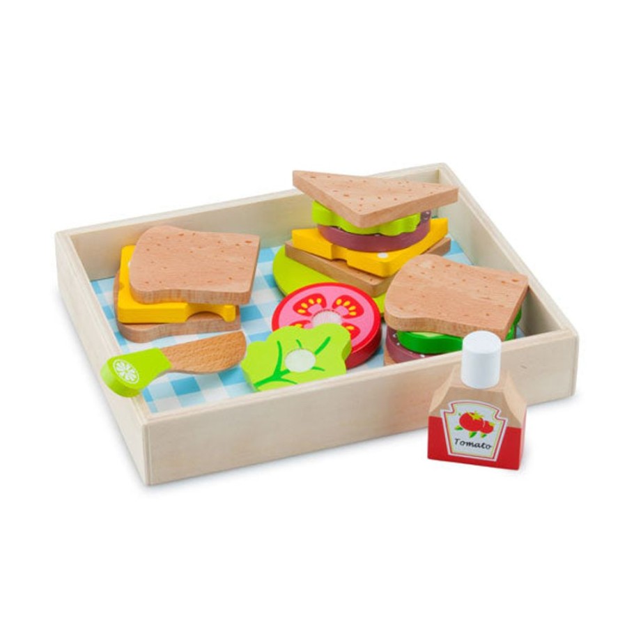 Type Of Play New Classic Toys | New Classic Toys - Sandwich Lunch Set