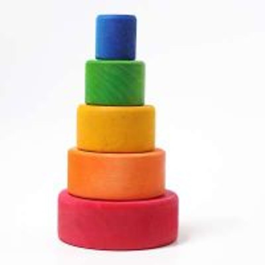 Type Of Play Grimm's | Grimm'S - Stacking Bowls Red