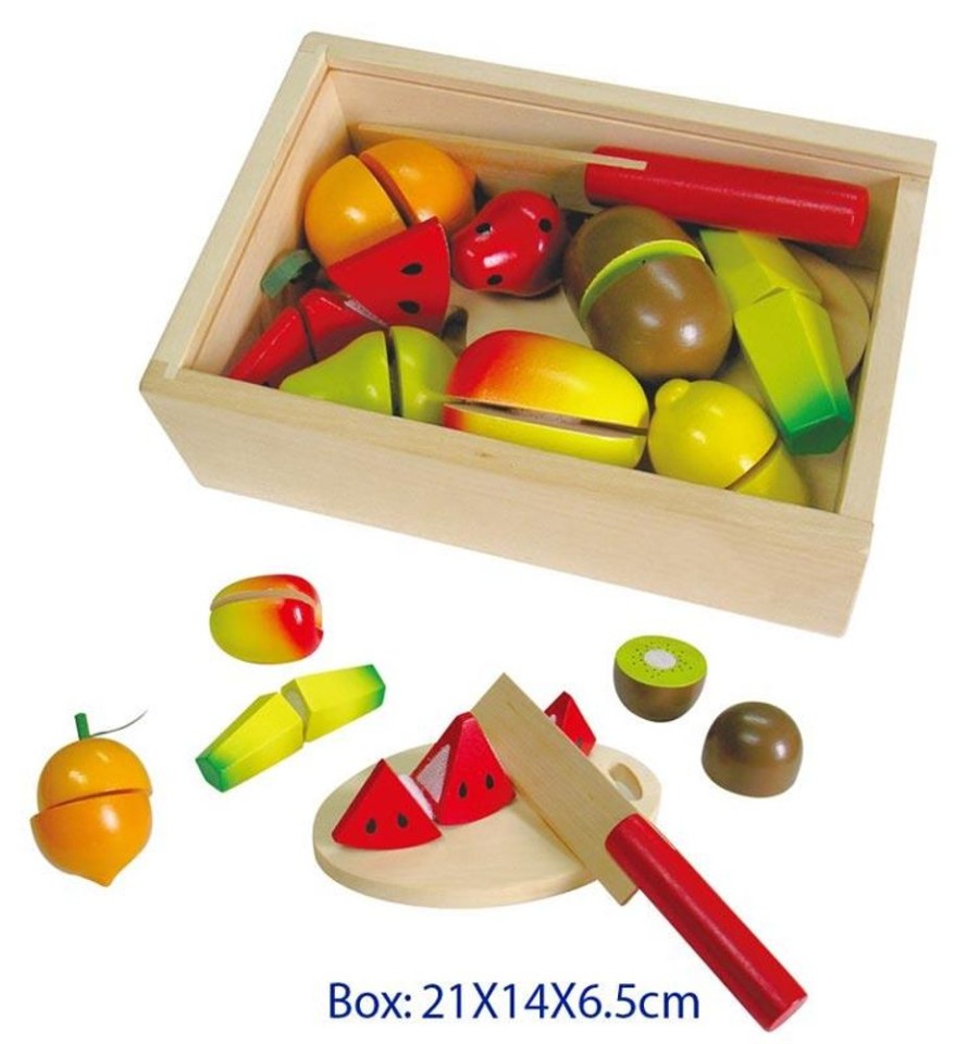 Type Of Play Fun Factory | Fun Factory - Wooden Fruit Cutting Set