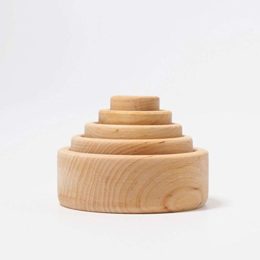 Type Of Play Grimm's | Grimm'S - Stacking Bowls Natural