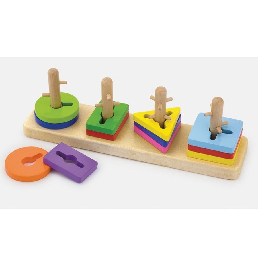 Type Of Play Viga Toys | Viga Toys - Twist Discs Shape Puzzle