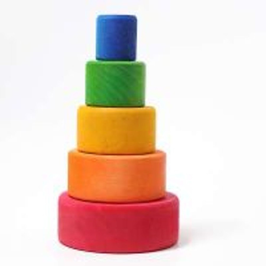 Type Of Play Grimm's | Grimm'S - Stacking Bowls Red