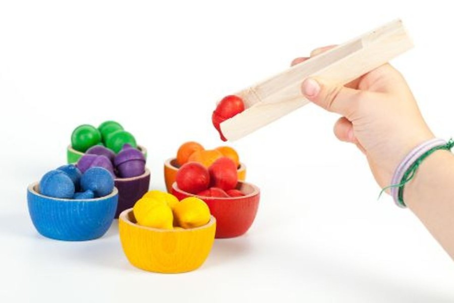 Type Of Play Grapat | Grapat Coloured Bowls And Acorns