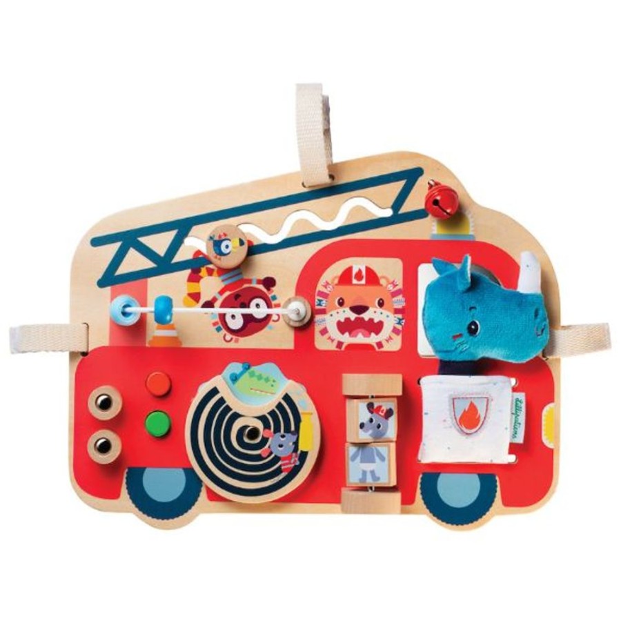 Type Of Play Lilliputiens | Lilliputiens - Wooden Fire Engine Activity Board